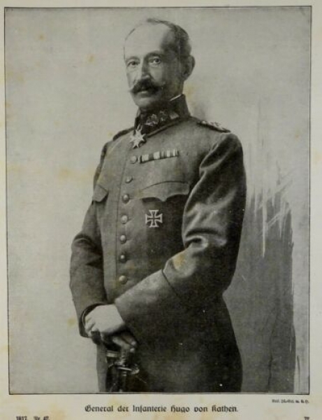 1917 - alter Druck - General der Infanterie Hugo von Kathen